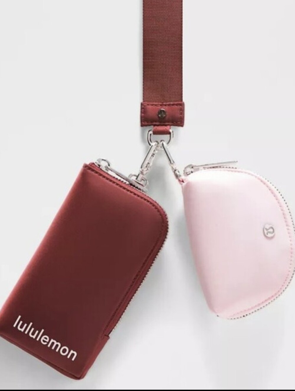 Lululemon Cranberry Charm Slouchy Sling crossbody bag & Wallet Dual Wristlet Set - Picture 8 of 11